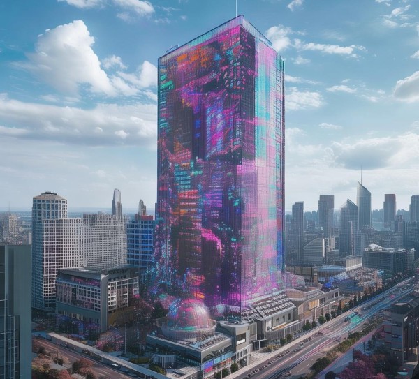 视觉奇遇,建筑广告位的视觉体验与设计解析 视觉奇遇,建筑广告位的视觉体验与设计解析